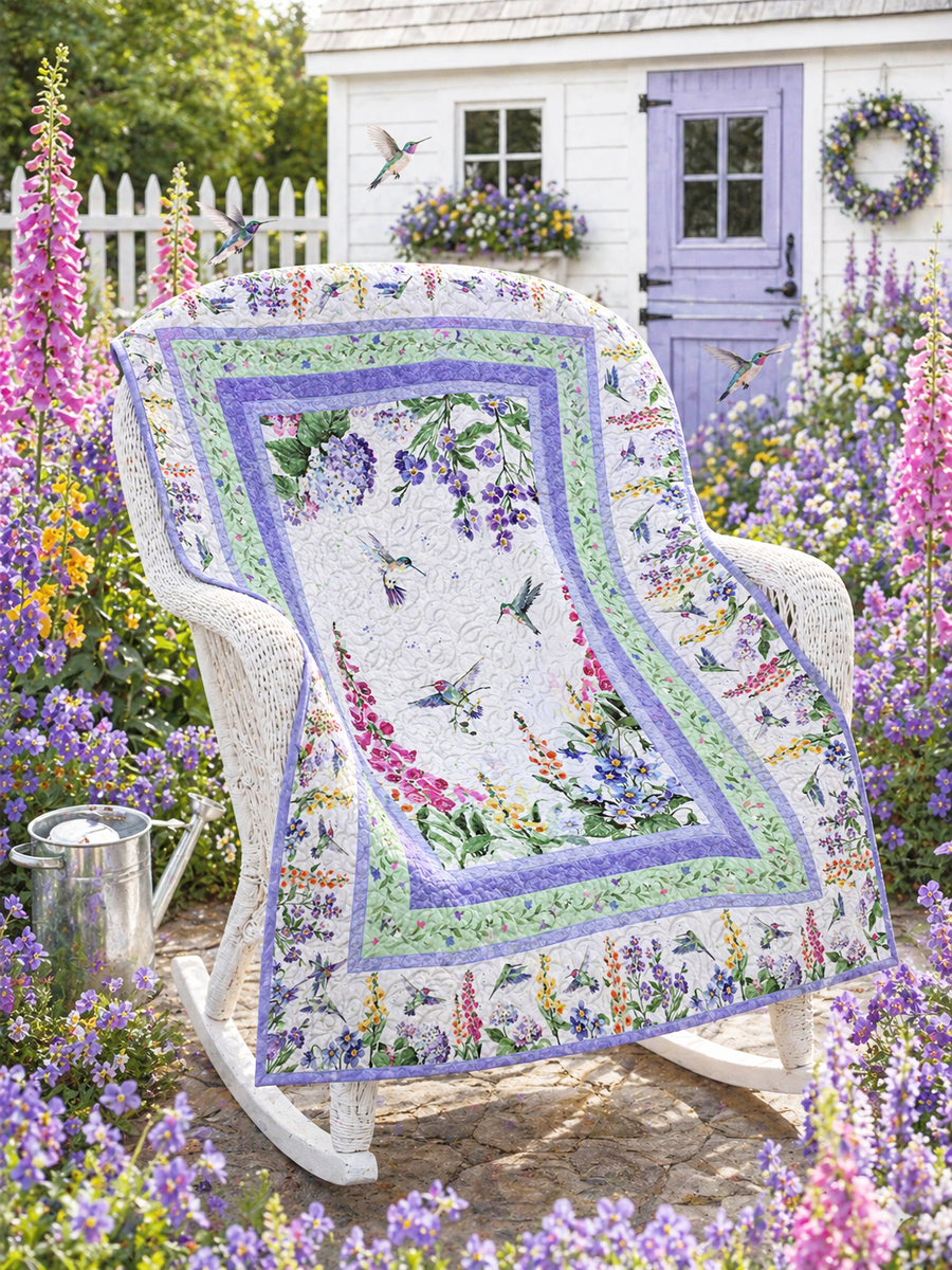 Floral Flutter Quilt Kit by Wilmington Prints