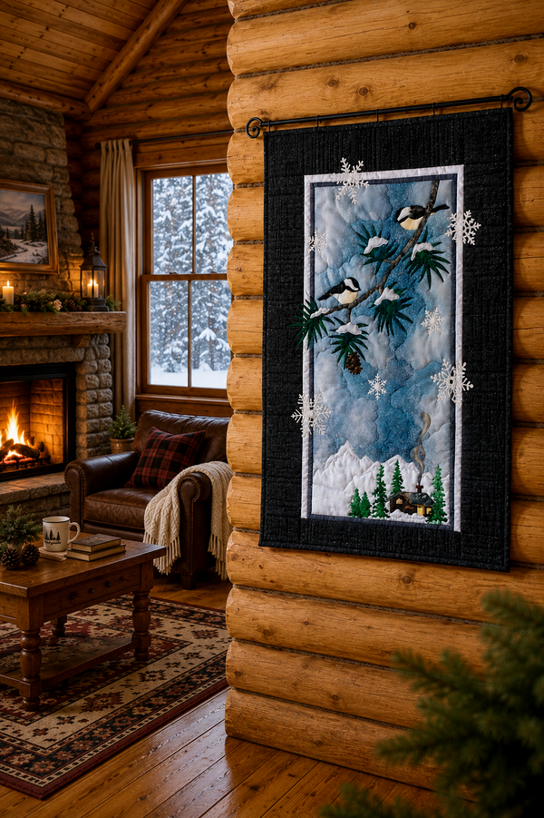 Frosted Perch Quilt Kit by McKenna Ryan | Hoffman - Very Limited Quantity Available