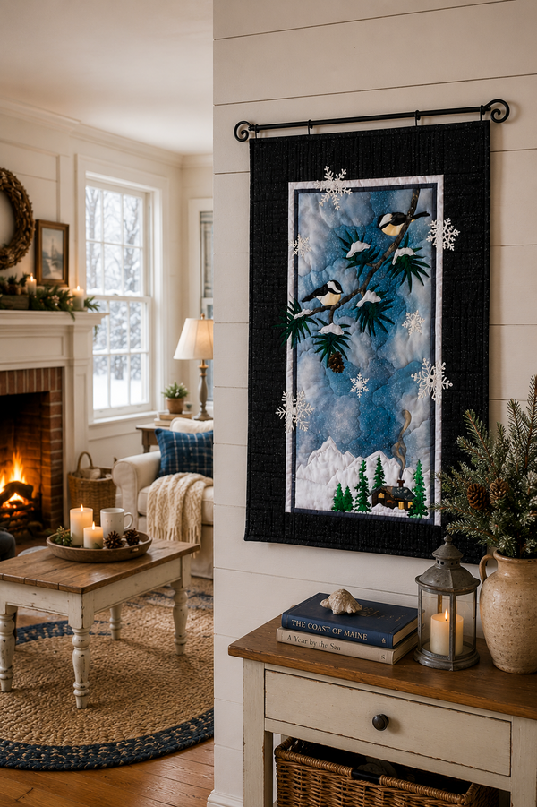 Frosted Perch Quilt Kit by McKenna Ryan | Hoffman - Very Limited Quantity Available