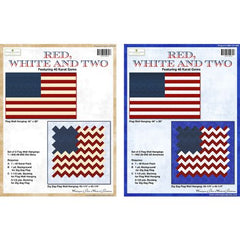 "ALL AMERICAN" Red White and Two Quilt Kit – Featuring TWO Patriotic Flags in One Kit! by Wilmington Prints