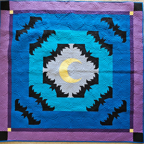 Batty! Throw by Sue Cook of Larkspur Lane Designs