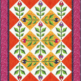 Bed of Roses quilt pattern by Sue Cook of Larkspur Lane Designs