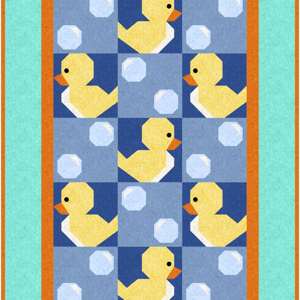 Bubble Bath Crib Size Quilt Pattern by Sue Cook of Larkspur Lane Designs