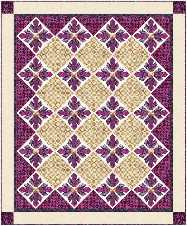 Feather Star pattern by Sue Cook of Larkspur Lane Designs