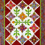 Flower Shoppe Quilt pattern by Sue Cook of Larkspur Lane Designs