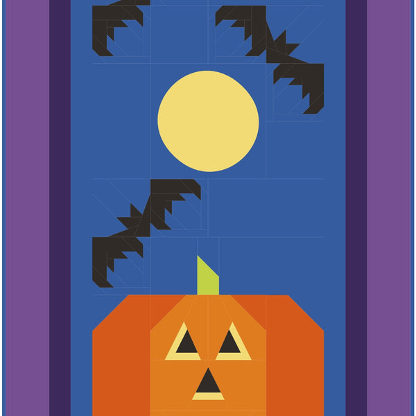 Jack's Gone Batty Foundation Paper Pieced Wall Quilt Pattern by Sue Cook of Larkspur Lane Designs