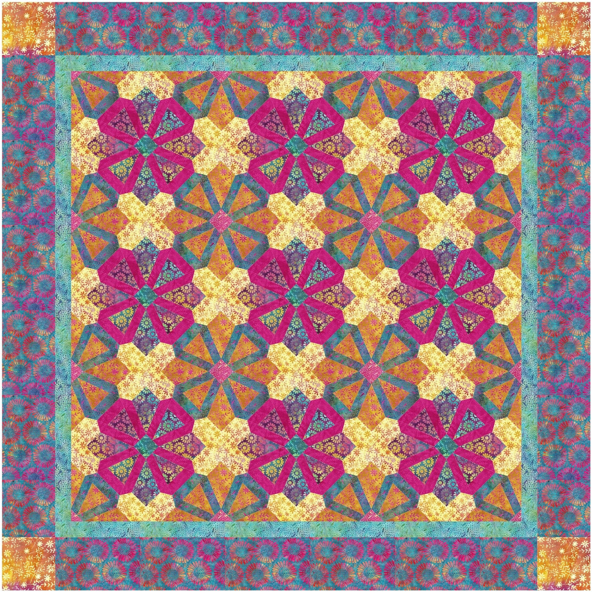 One Week Later...Lap or Wall Quilt Pattern by Sue Cook of Larkspur Lane Designs