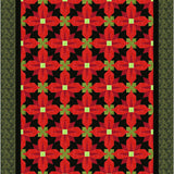Pointsettias Bed Quilt by Sue Cook of Larkspur Lane Designs