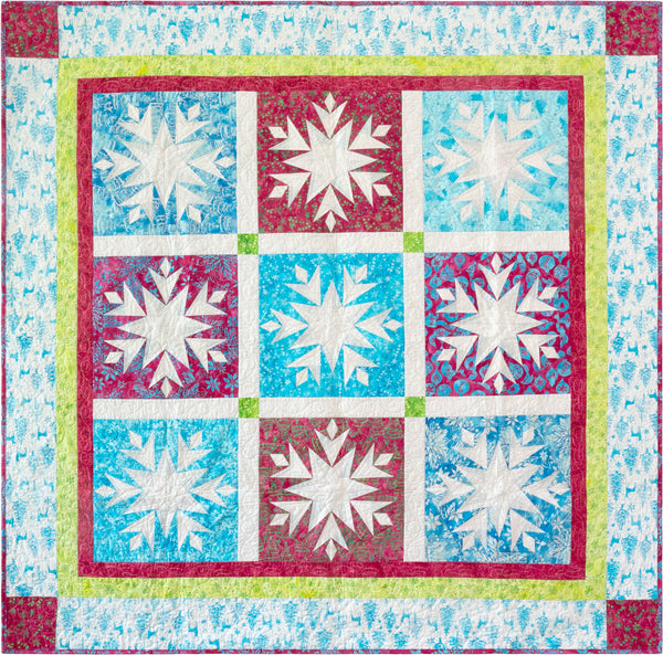 Tic Tac Snow! Quilt pattern by Sue Cook of Larkspur Lane Designs