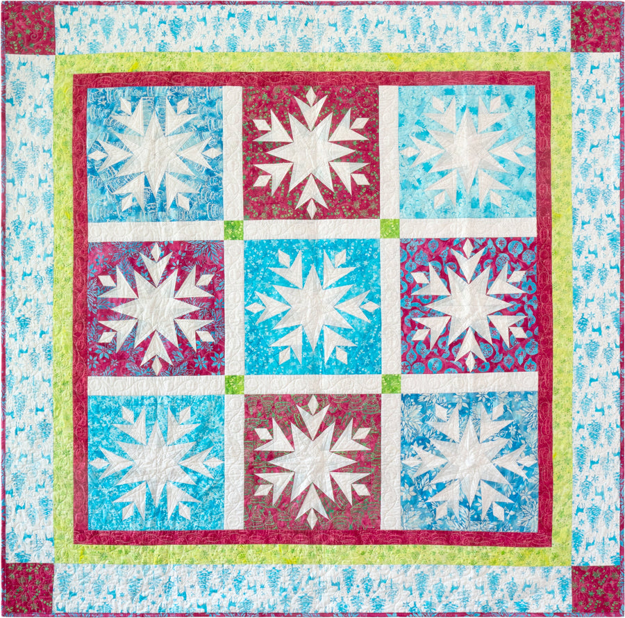 Tic Tac Snow! Quilt pattern by Sue Cook of Larkspur Lane Designs
