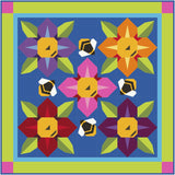 Wildflowers quilt pattern by Sue Cook of Larkspur Lane Designs
