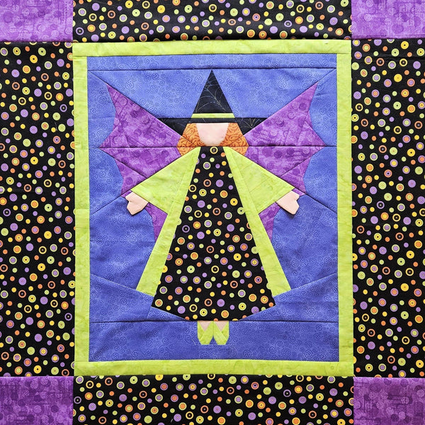 Witchy Wishes Wall Quilt Pattern by Sue Cook of Larkspur Lane Designs