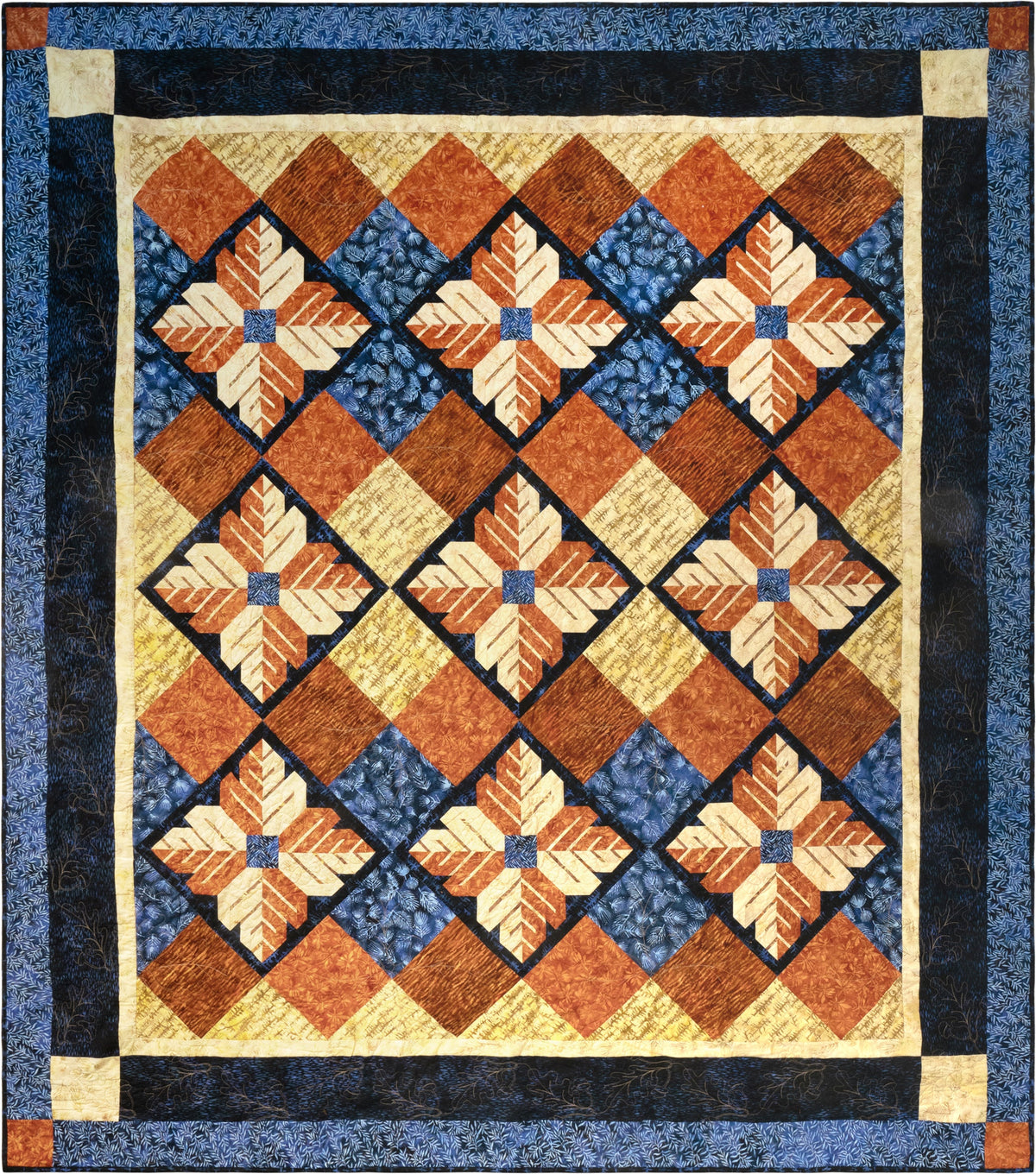 Woodland Cottage Quilt Pattern by Sue Cook of Larkspur Lane Designs