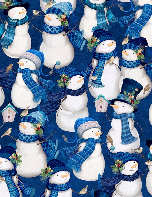 Let It Snow-Man! Throw Quilt Kit 43" x 59" | Wilmington Prints