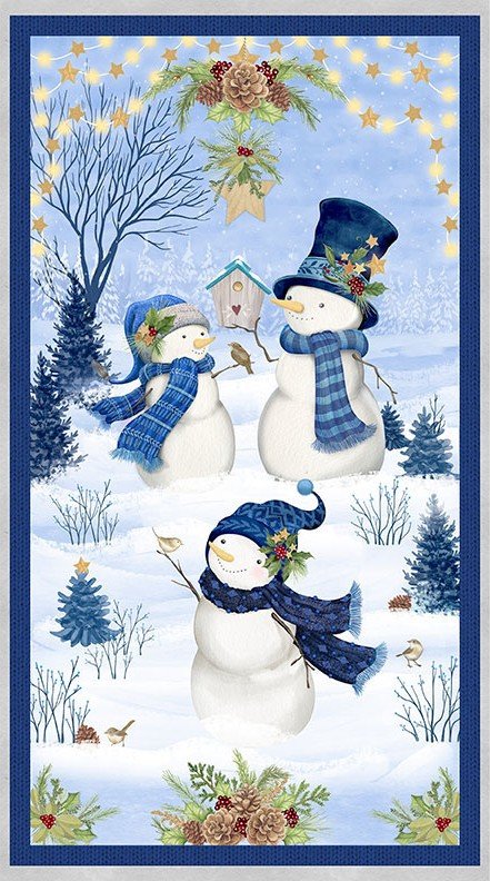 Let It Snow-Man! Throw Quilt Kit 43" x 59" | Wilmington Prints