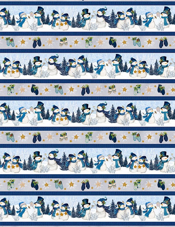 Let It Snow-Man! Throw Quilt Kit 43" x 59" | Wilmington Prints