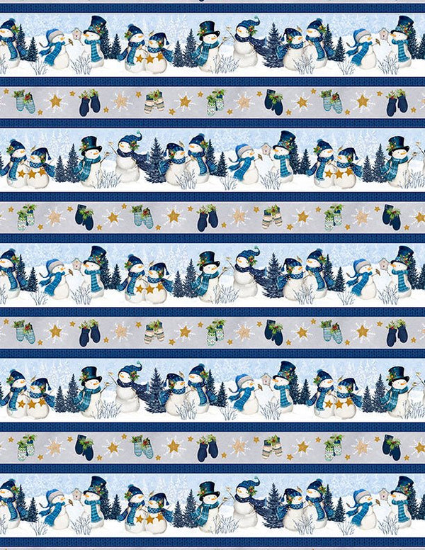 Let It Snow-Man! Throw Quilt Kit 43" x 59" | Wilmington Prints