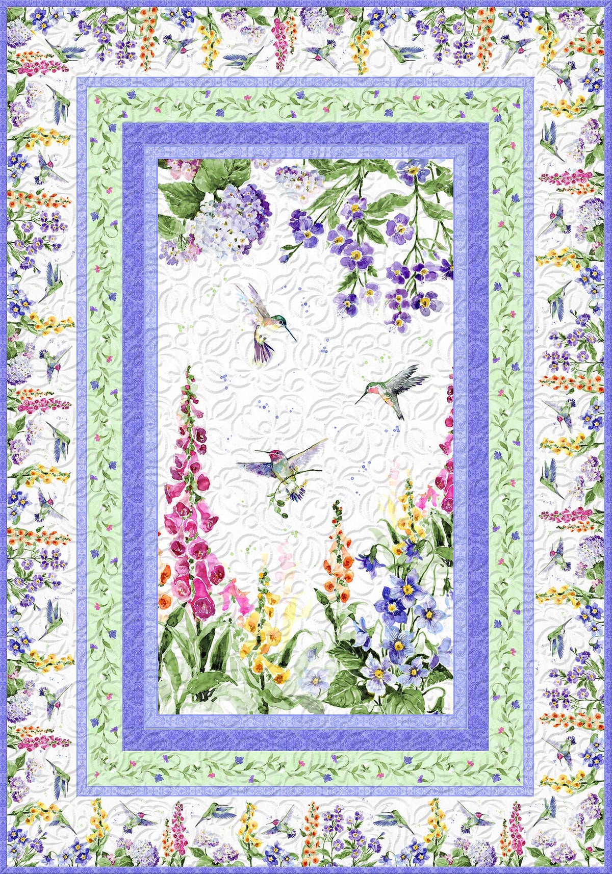 Floral Flutter Quilt Kit by Wilmington Prints