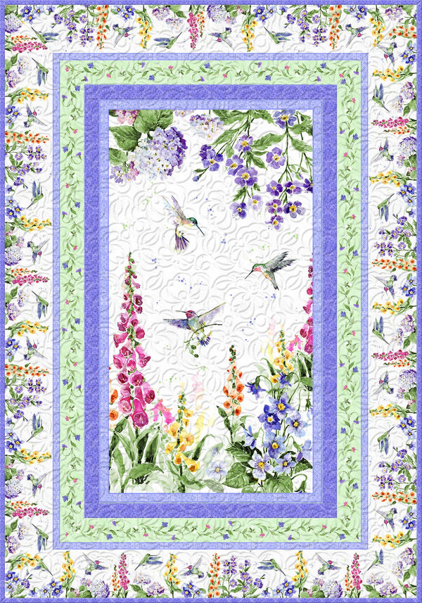 Floral Flutter Quilt Kit by Wilmington Prints