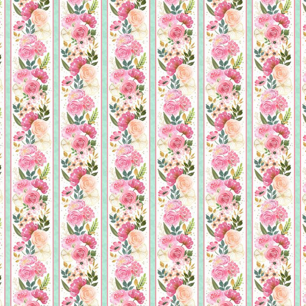Peony Blossoms Throw Quilt by Lakeside Art Studio