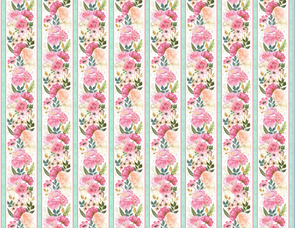 Peony Blossoms Throw Quilt by Lakeside Art Studio
