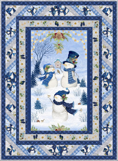 Let It Snow-Man! Throw Quilt Kit 43" x 59" | Wilmington Prints