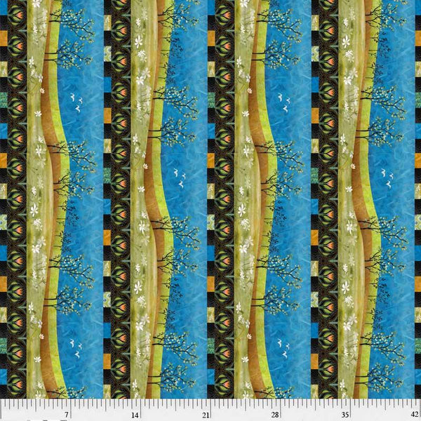 Spring in the Northwoods, Stripe Quilting Fabric