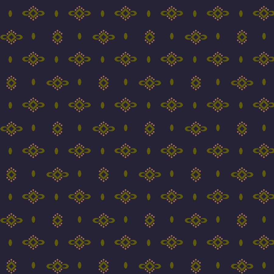 Wit & Wisdom, Dotted Diamonds-Plum Quilting Fabric