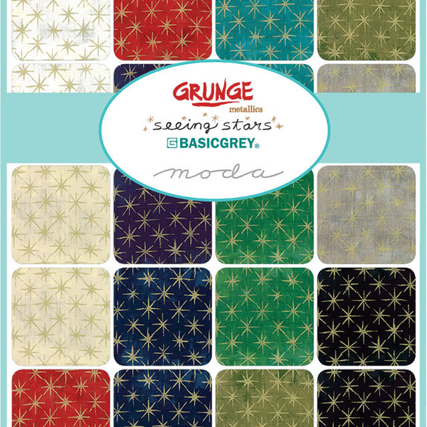 Grunge Seeing Stars Metallic - Moda Precuts