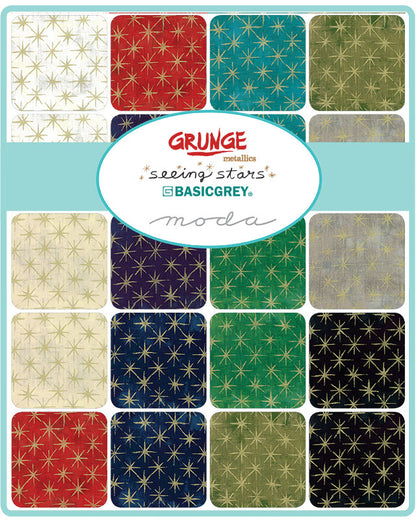 Grunge Seeing Stars Metallic - Moda Precuts