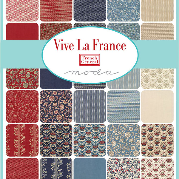 Vive La France Prints Jelly Roll/Strip-Pies Quilting Fabric Precuts